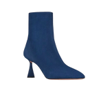 Aquazzura Blue Suede Amore Bootie 75