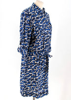 Max & Moi Camouflage Print Silk Short Dress