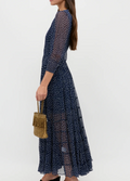 Rixo Kristen Georgette Midi Dress