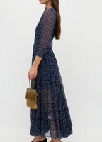 Rixo Kristen Georgette Midi Dress