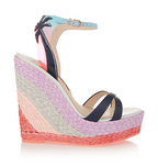 Sophia Webster Lucita Malibu leather wedge sandals