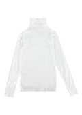 White Cotton Turtle Neck Jumper