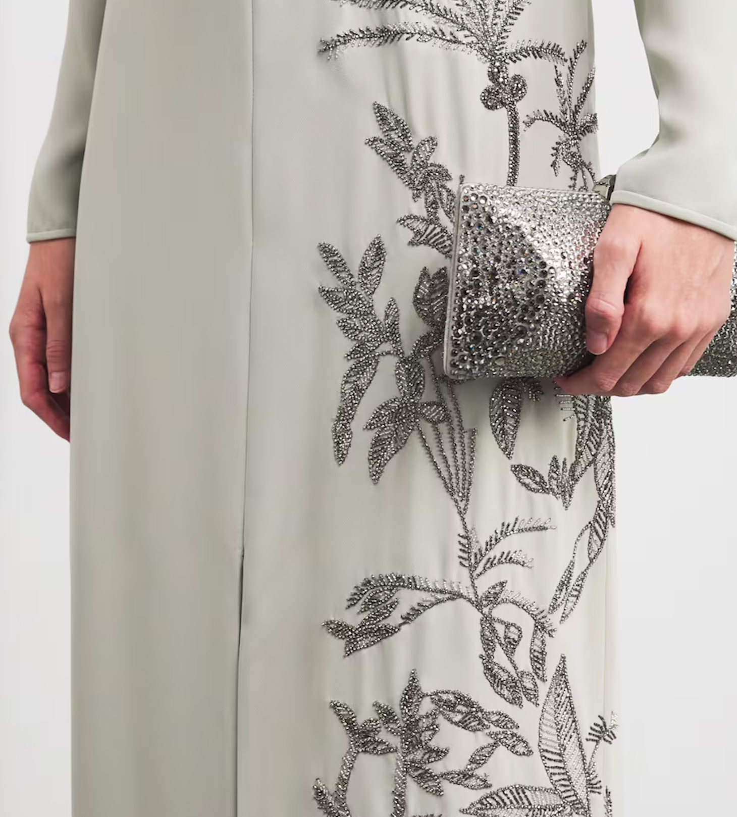 Costarellos Crepe Vita Column Maxi Dress