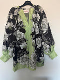 Valentino Floral Print Silk Mini Dress