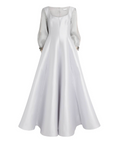 Alexis Mabille Piqué Organza-Sleeve Gown