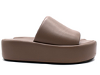 Balenciaga Mouse Brown Platform Slides