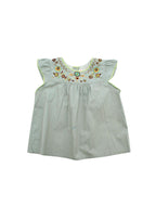 Sea Blue Embroidered Kids 18M Top