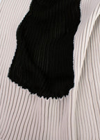 Issey Miyake Technical Jersey Pleated Colour-block Top