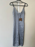 Logo Silk Slip Dress