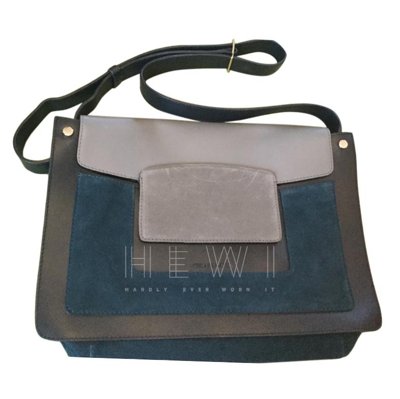 Gerard Darel Suede & Leather Satchel