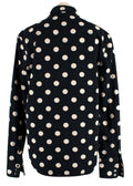 Saint Laurent Black Polka Dot Cotton Shirt Jacket