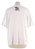 Gucci White Washed Logo Distressed Neckline  T-Shirt