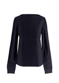 Prada Indigo Long Sleeve Top