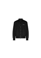 Black Nylon Bomber Jacket