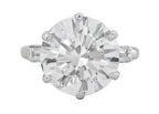 Verde 4.5ct IGI Certified Lab-grown Round Cut Diamond Ring