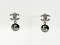 Chanel Number 5 Logo Earrings