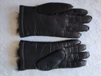 Black Shearling Lined Gloves