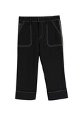 Chloe Contrast-stitch Capri Pants