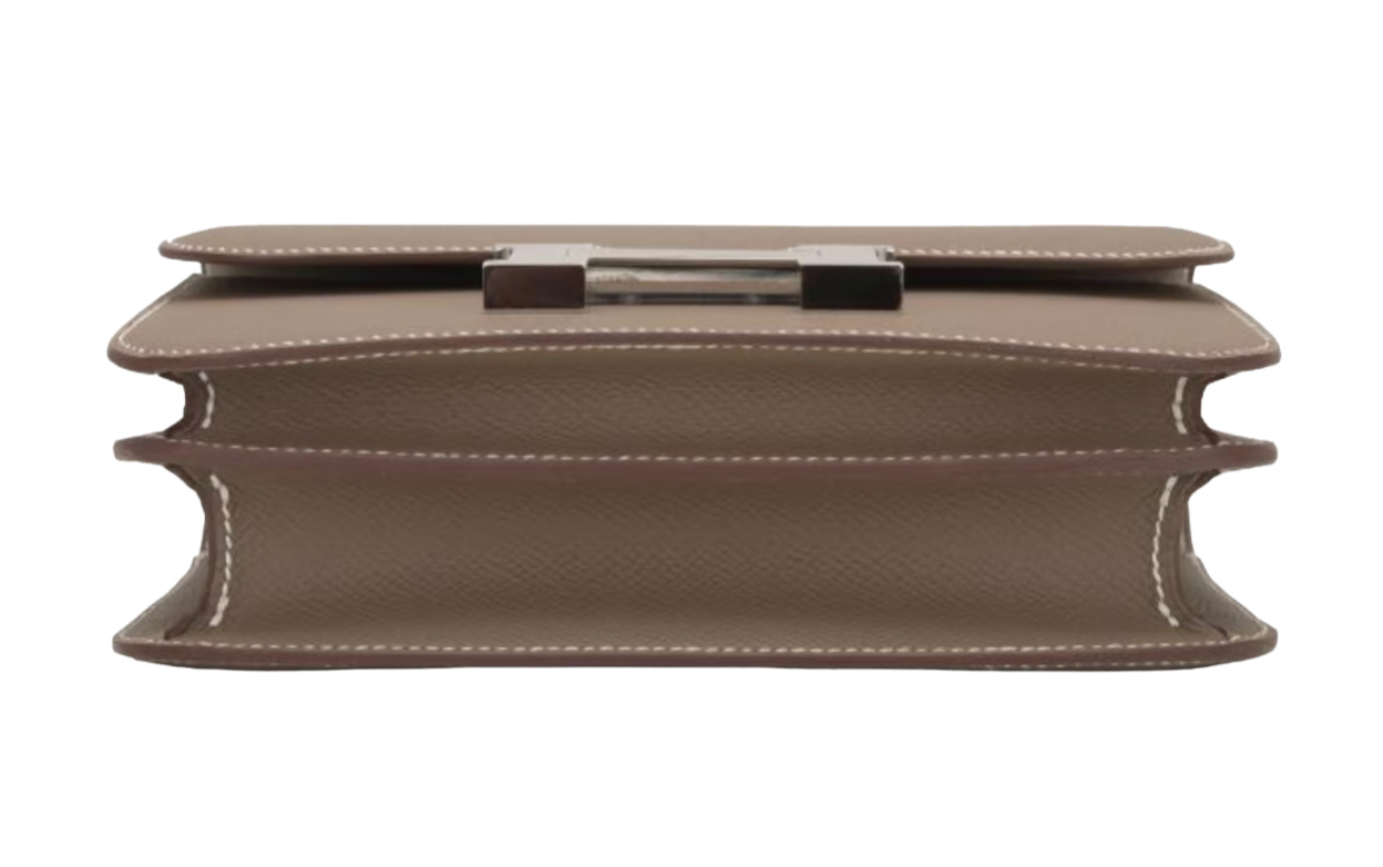 Etoupe Epsom Constance 18 cm with Palladium Hardware
