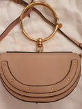 Nude-Pink Leather Nile Minaudiere
