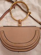 Nude-Pink Leather Nile Minaudiere