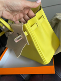 Hermes Lime Swift Birkin 25