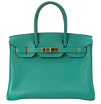 Hermes Birkin 30cm Vert Vertigo Gold Hardware