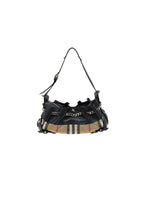 Black Quilted Classic Check Margaret Shoulder Bag