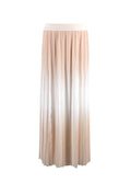 Peserico Cream Ombre Pleated Midi Skirt