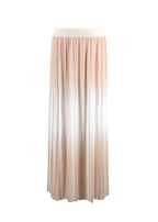 Peserico Cream Ombre Pleated Midi Skirt