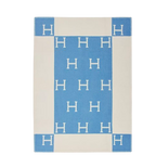 Blue and Cream Avalon Baby Blanket