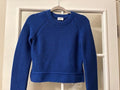 Ferragamo Blue Cotton/Silk Blend Sweater