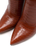 Paris Texas Stiletto 60 Crocodile-effect Leather Knee-high Boots