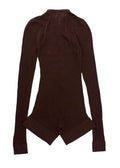 Dodo Bar Or Chocolate Brown Sheer Lubi Romper