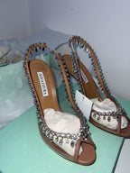 Aquazzura Crystal Embellished Temple Heels