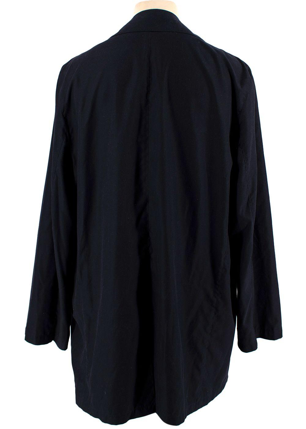 Aquascutum Black Polyester Coat