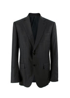 Ermenegildo Zegna Charcoal Single Breasted Wool Suit