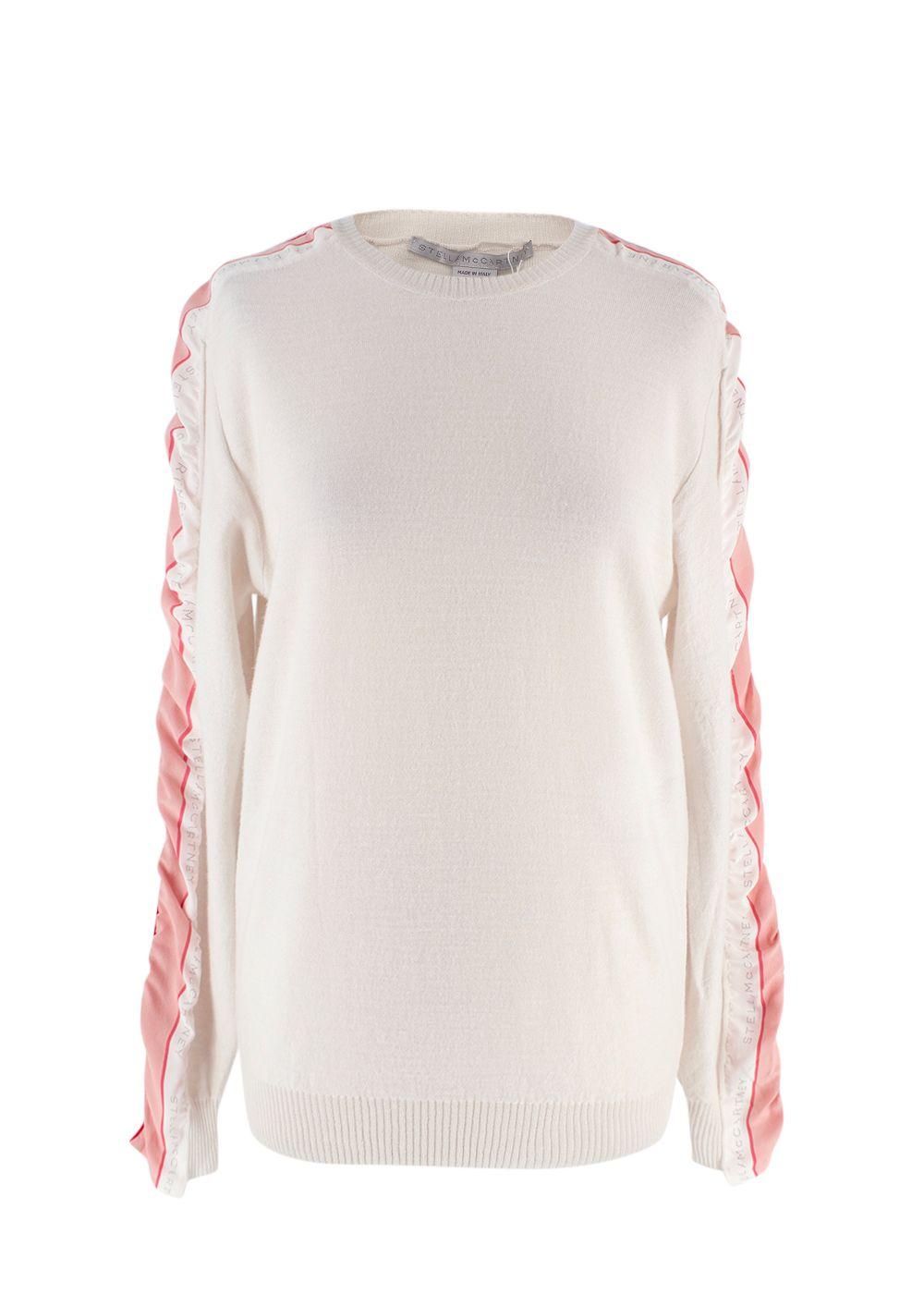 Stella McCartney Beige Contrast Sleeve Wool Sweater