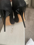 Jimmy Choo Black Suede Abel Heels