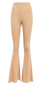 Magda Butrym Nude Stretch Jersey Pants