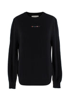 Charlotte Simone Black Cashmere-Blend 'Hey Elizabeth' Sweater
