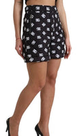 Logo High Waist Bermuda Shorts
