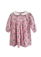 Pink Kitten Printed Cotton Dress