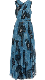 Ulla Johnson Adora Sky Blue Silk Maxi Dress