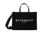 Givenchy Black Medium Canvas Shopper Tote Bag