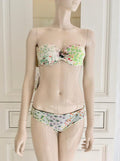 Cotton Club Italy Couture Floral Bandeau Tie Bikini