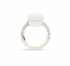 White Gold Diamond Nudo Ring