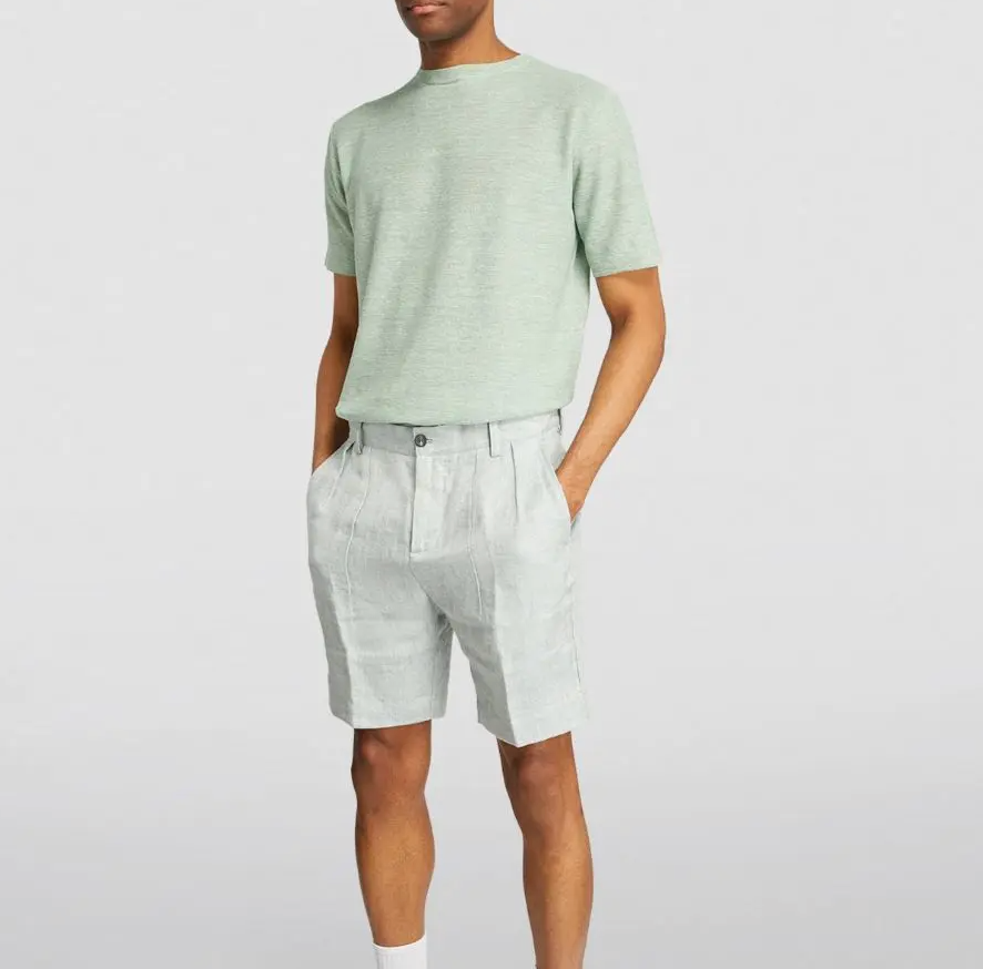 Sease  Linen-Cotton T-shirt