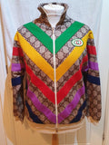 Gucci Multicolour Chevron Supreme Monogram GG Jacket
