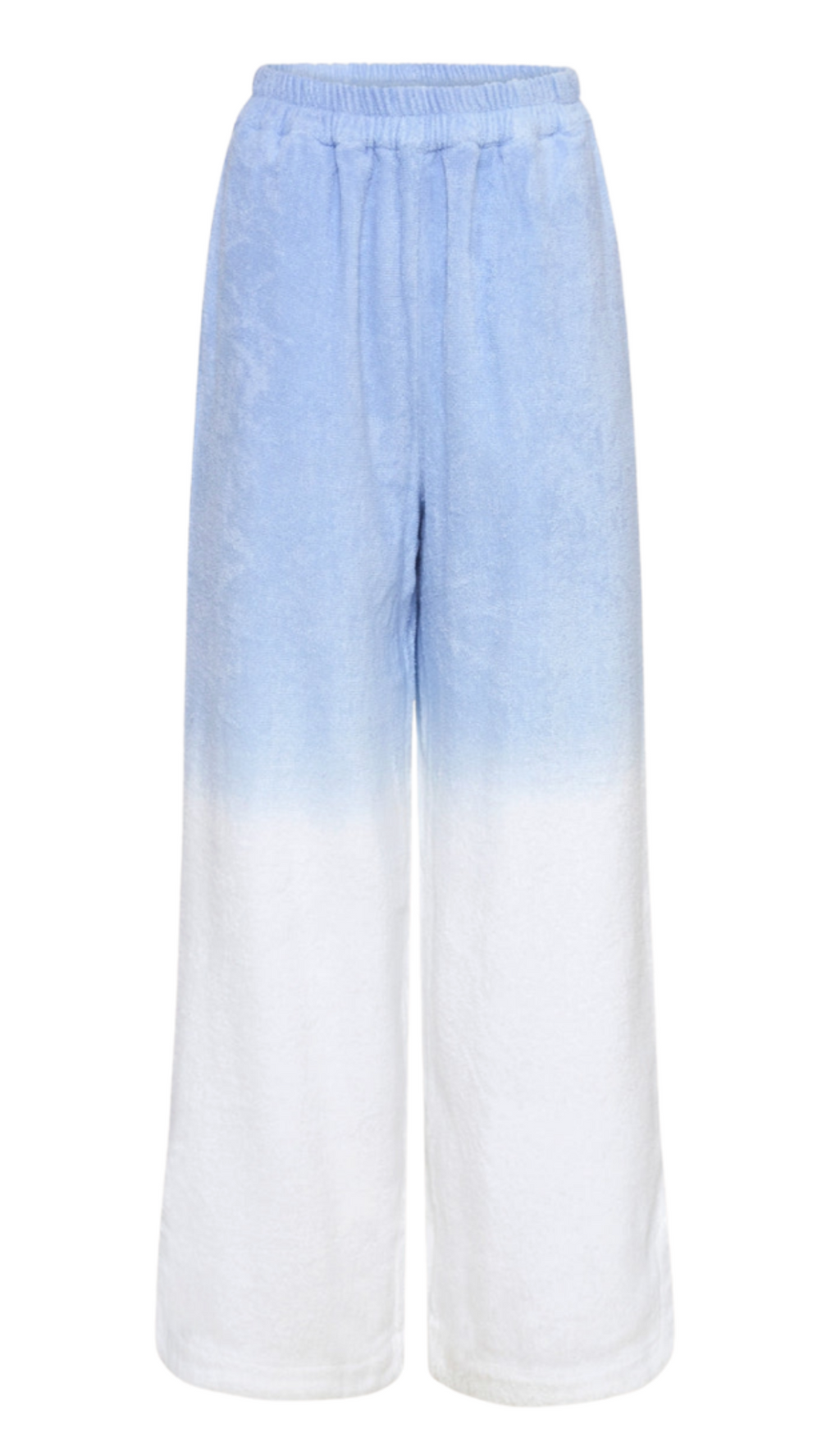 Terry Blue Ombre Capri Towelling Pants